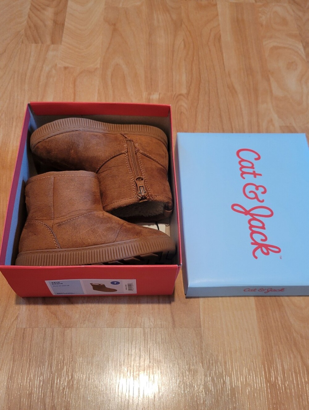 Cat & Jack Arlo Boots Cognac Winter Size 7